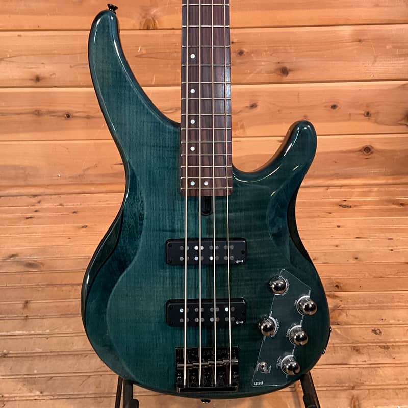 Yamaha TRBX604FM 4-String Electric Bass Guitar - Indigo Blue image 1