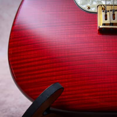 FENDER USA Custom Shop Stratocaster Plus Ultra Set-Neck *John Page "Cherry Red + Ebony" (1992)(Reserved) image 9