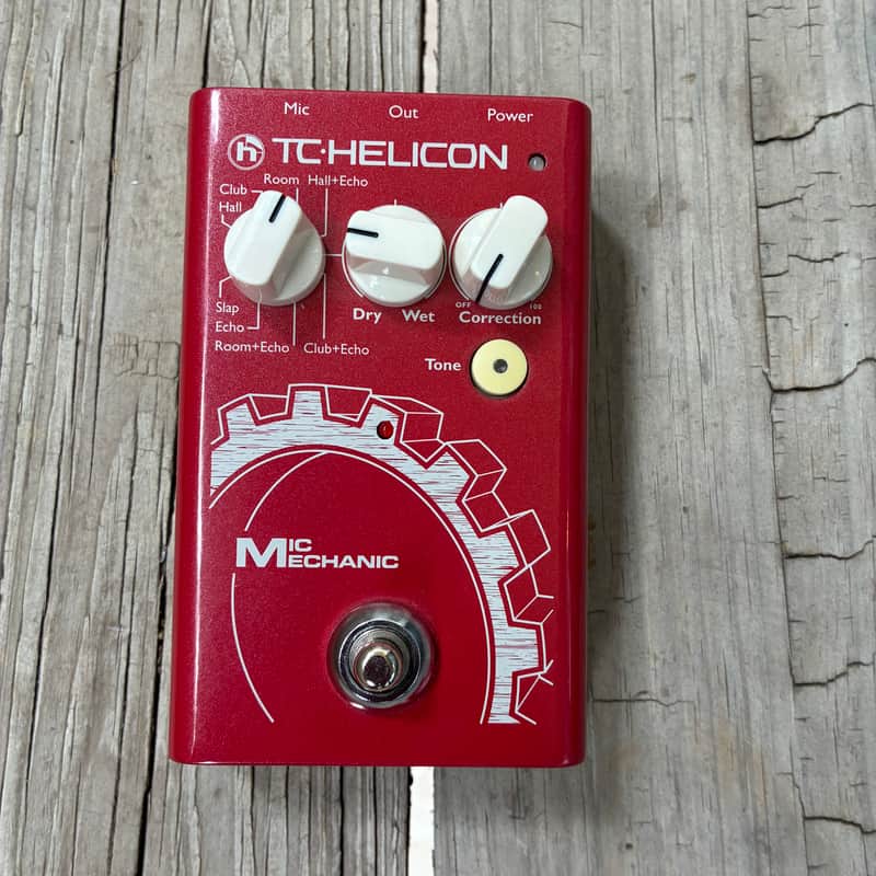 TC Helicon Mic Mechanic 2012 - 2016 - Red pro audio live vocals pedal image 1