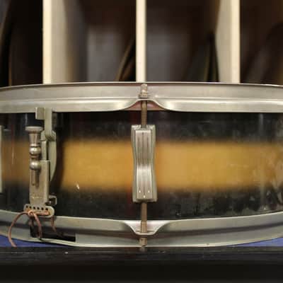 1960s Ludwig 5x14 Pioneer Snare Drum in Black and Gold Duco image 4