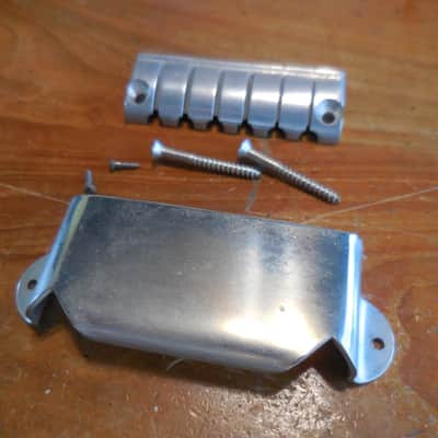 Harmony Silvertone Lapsteel Tailpiece and Cover w/all hardware 1940's image 4