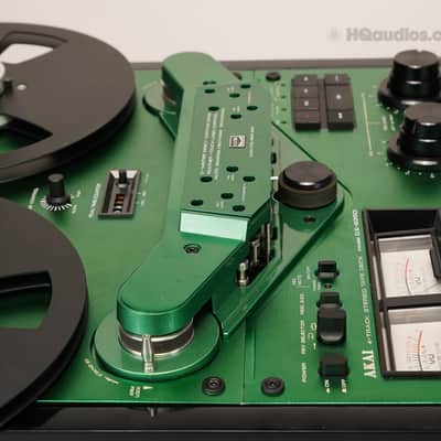 Akai GX-635D Reel-to-Reel Tape Deck Custom Green - Restored - 1 Year Warranty image 11
