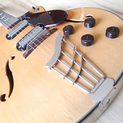 1958 Harmony H62 Espanada Vintage Archtop Electric Guitar w/ Gibson P-13 Pickups 100% Original w/ HC image 6
