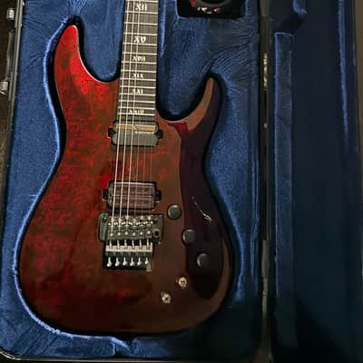 Schecter C-1 FR S Apocalypse w/ hard case and custom strap image 1
