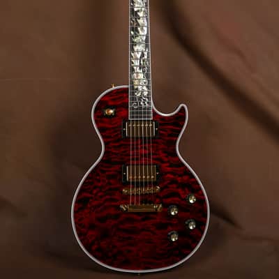 Gibson Les Paul China Dragon Masterpiece Custom Electric Guitar Quilted Maple Fire Tiger image 14