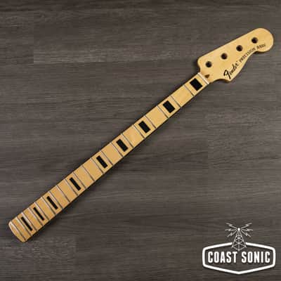 Mint Fender Classic Series 70's Precision Bass Neck Maple w/ Block Inlays image 2