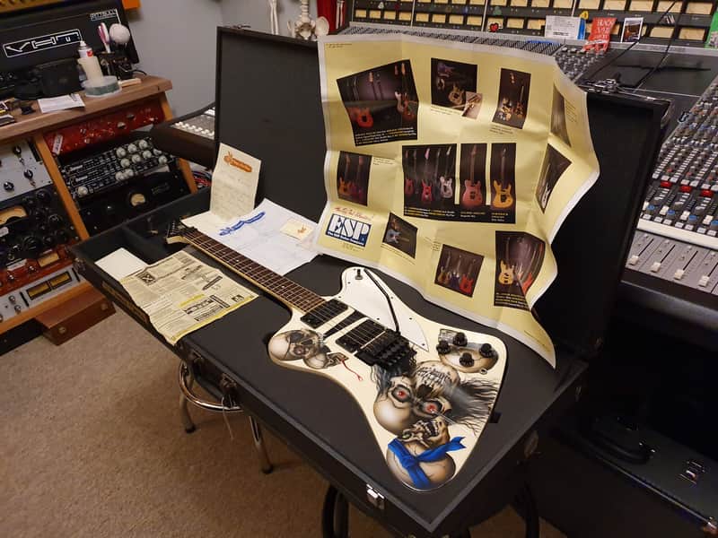 ESP Custom Shop Celebrity Artist Owned by Iron Maiden with Tour Flight Case + COA! Phoenix Firebird image 1