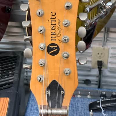Mosrite 12 string venture model the blue Phoenix 60s Blue image 3
