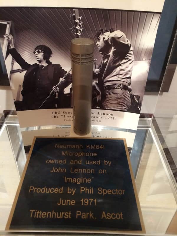 Beatles John Lennon "Imagine" album Studio Used Neumann KM 84i microphone image 1