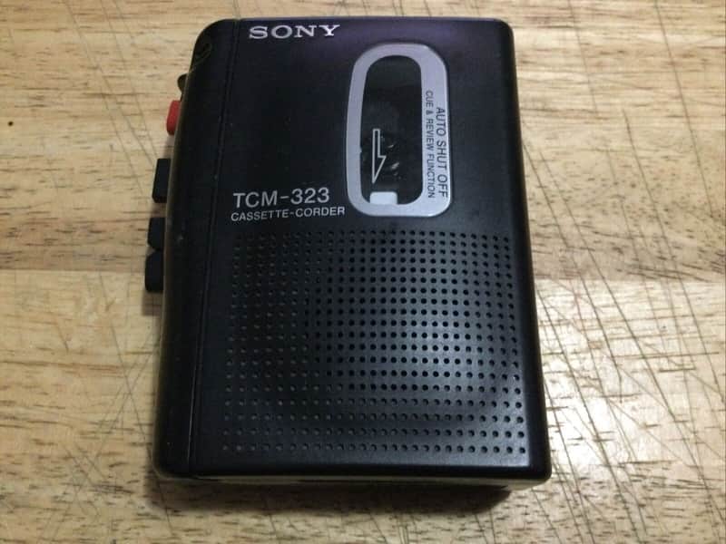 Sony Walkman TCM-323 Cassette-Corder Built In Mic Speaker image 1