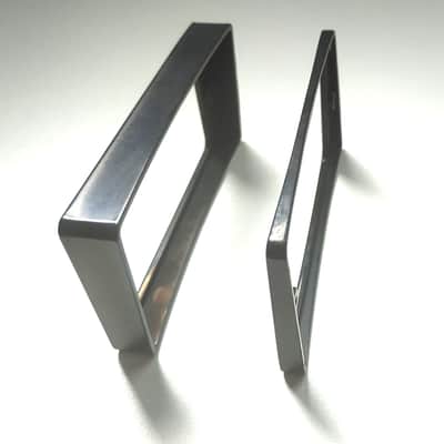 Arched Black Metal Humbucker Pickup Mounting Ring U.S. / Gibson image 3