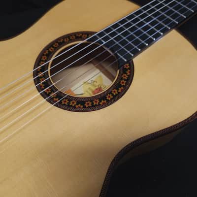 New Jose Ramirez 140 Flamenca Classical Flamenco Nylon String Guitar w/ Logo'd Hard Case image 8