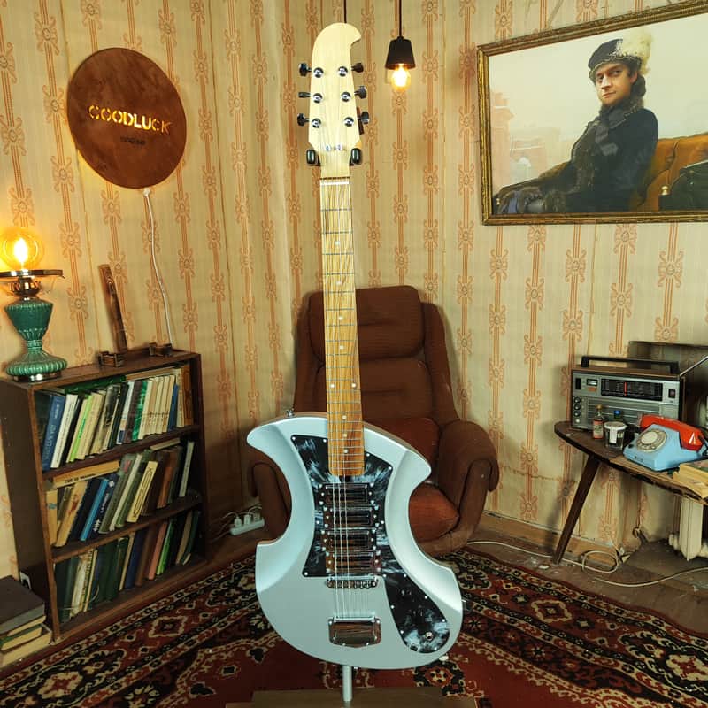 Orfeus Pirin Style Guitar Retro Eastern Europe Design USSR Reissue image 1