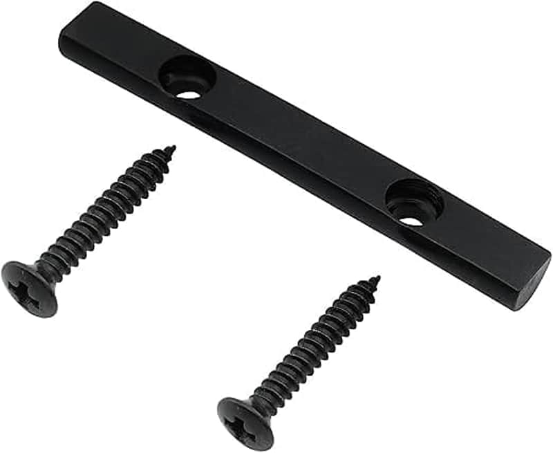 43mm Brass Bass String Retainer Bar for 4-String Electric Bass, Black image 1