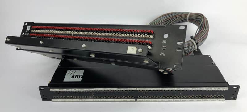 ADC 96 Bantam TT patchbay connected to ADC UP-96NMKII PPC RACKMOUNT PATCHBAY 3 image 1