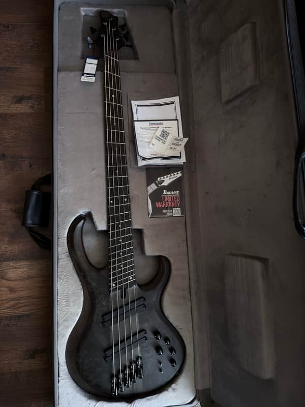 Ibanez BTB805MS-TGF Bass Workshop 2022 - Present - Transparent Gray Flat image 1