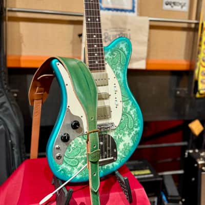 Oopeg Guitars Japan Supreme Colection Trailbreaker Mark I Lefty "Old Garage Stock"  NAMM Show 2026  Green Paisley image 19