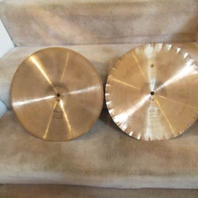 Paiste Vintage Black label sound edge 2002 14 inch hi hats lightweight collectors! image 7
