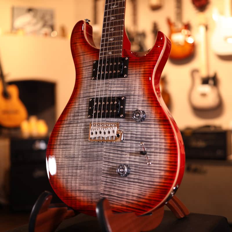 PRS SE Custom 24 - Charcoal Cherry Burst 2509 image 1