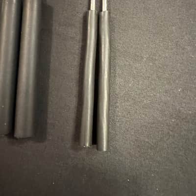 Triangle Beater Set, Homemade, 8 Piece (4 Pairs), 8" Length, w/Handmade Leather Case-EXCELLENT image 6