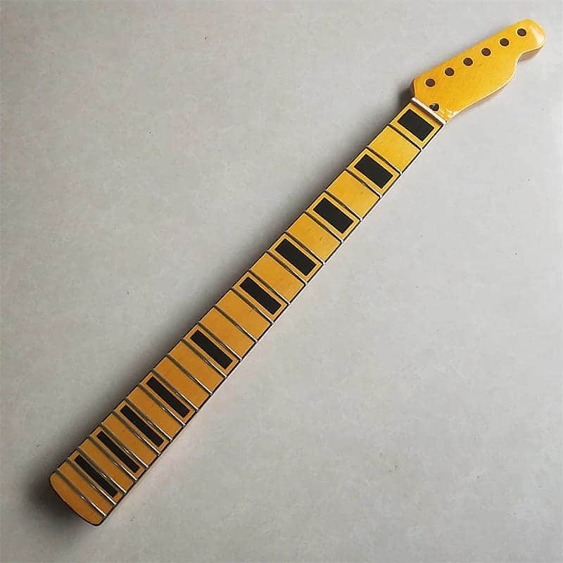 Yellow Glossy Finish Guitar Telecaster Tele Style Maple Neck image 1