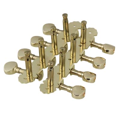 Type1 Gold Metal Machine Heads Tuning Pegs Button Instruments Accessories Replacement For Mandolin image 2