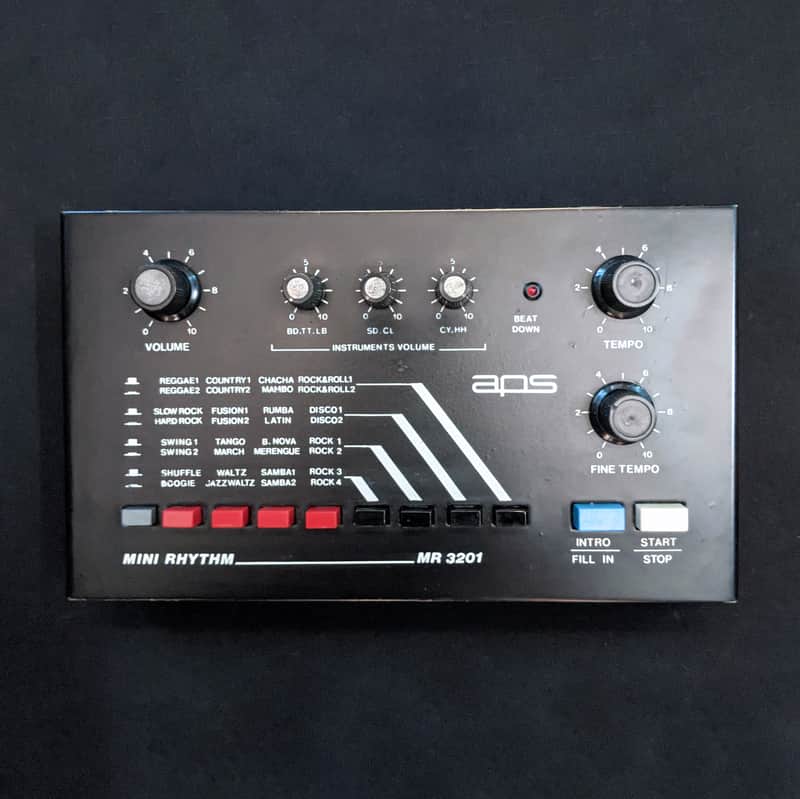 APS Mini Rhythm MR 3201: Analog Polish Drum Machine /w Footswitch image 1
