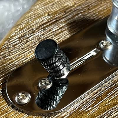 Kinnatone Black Knurled Aluminum Switch Tip for 3 or 5 way Black image 3