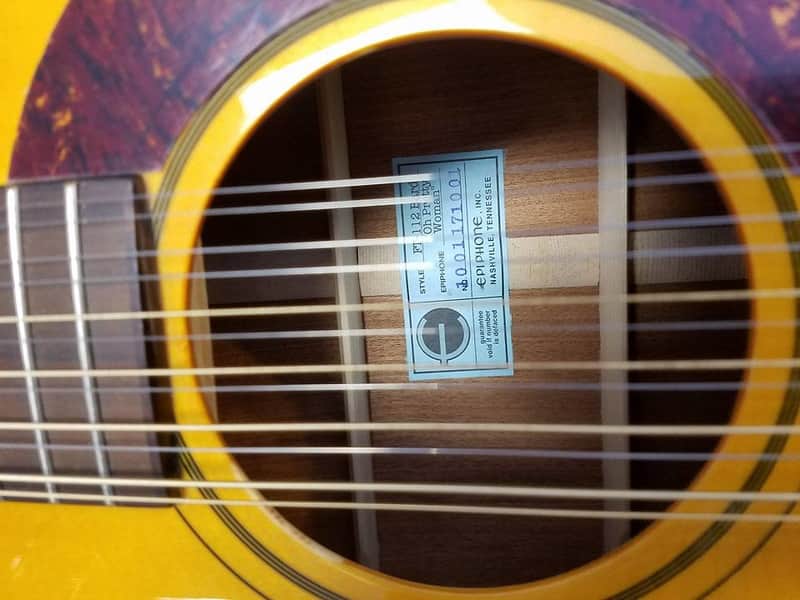 Epiphone FT 112 Bard 12 string Roy Orbison Oh Pretty Woman | Reverb
