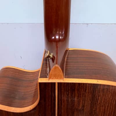 Vintage Alvarez by Kazuo Yairi DY-1 Acoustic Electric Guitar with Gig Bag Made in Japan 1990 image 24