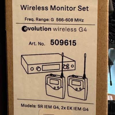 Senheiser EW IEM G4 Twin Wireless In Ear Monitoring System (G 566-608 MHz) image 6