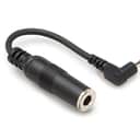 Hosa 1/4 in TRS to Right-angle 3.5 mm TRS Headphone Adaptor