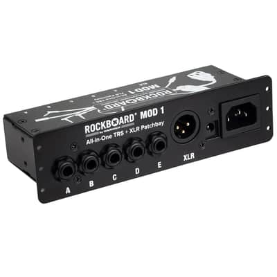 New RockBoard MOD 1 V2 All-in-One TRS, XLR, IEC & DC Patchbay for Pedal Boards
