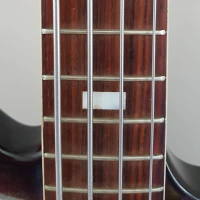 Vintage early 1960 Guyatone Hoshino Star Logo Bass Tobacco Burst Short Scale #1950 4 String Japan (MIJ) image 21