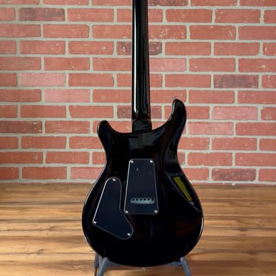 PRS SE Custom 24 Quilt Electric Guitar - Teal Black (Black Back) image 8