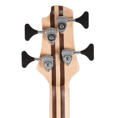 Cort Artisan A4 Plus Neck-Through Electric Bass, Open Pore Natural image 10