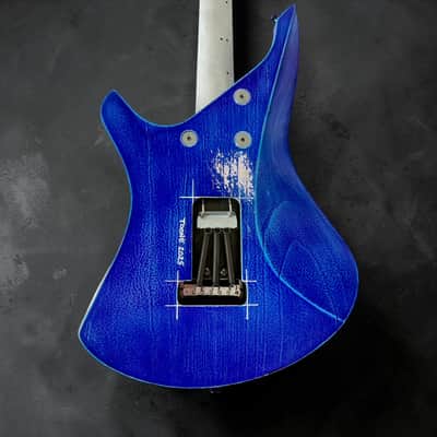 Rick Toone Spearfish "Blueprint" 2025 w/tremolo- Custom Blueprint Stain image 6