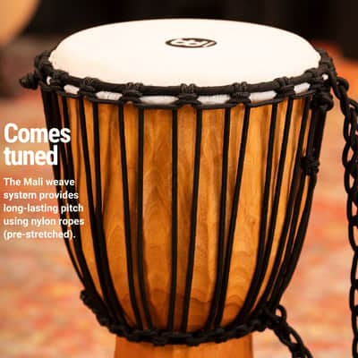 Meinl Percussion HDJ4-M Nile Series Headliner Rope Tuned Djembe, Medium: 10-Inch Diameter image 5