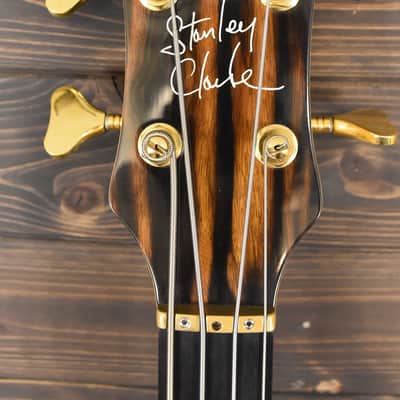 Alembic Stanley Clarke Signature Deluxe short scale 4 string Bass Macassar Ebony - VIDEO DEMO image 7