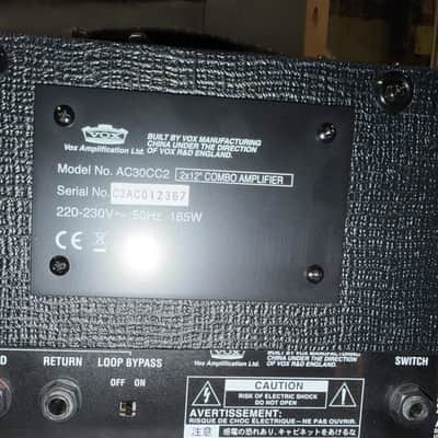 Vox AC30CC2 Custom Classic 2-Channel 30-Watt 2x12" Guitar Combo 2005 - 2010 - Black image 3