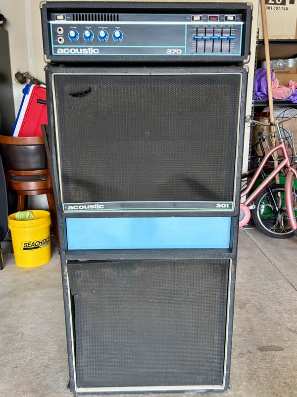 Vintage 1970s Acoustic 370 Bass Amplifier & 301 Cabinet LOUD! STONER ROCK! DOOM! image 1