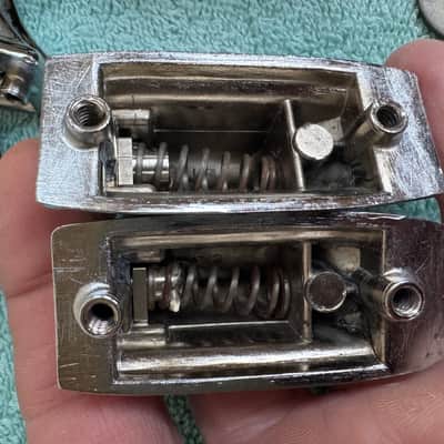 Rogers Lot of 8 Beavertail Vintage Cleveland era Tom Drum Lugs Lot #2 60s - Chrome image 8