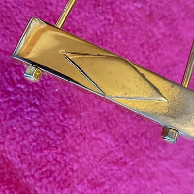 vintage usa 1965 Gibson gold tailpiece for es-345 355 thinline archtop 1968 1970 1972 jazz guitar 1969 image 6