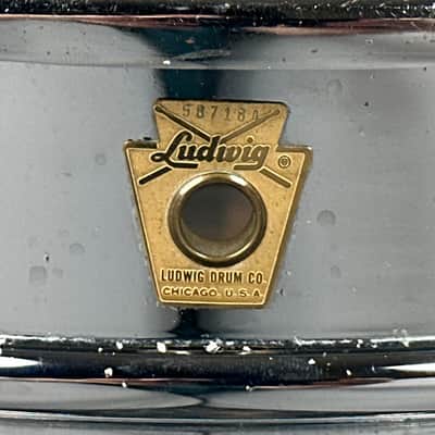 1960s Ludwig No. 410 Super-Sensitive 5x14 10-Lug Snare Drum image 2