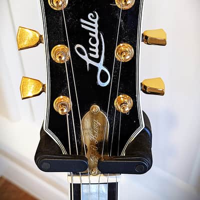 Gibson B. B. King Personally Autographed Gibson ES-355 “Lucille” 1993 - Classic, elegant Ebony finish with all-gold hardware image 6