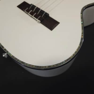 Lanikai Julia Michaels White Pearl Tenor Signature Ukulele w/i ag image 7