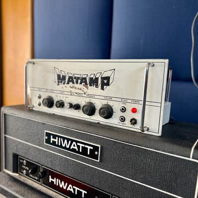 Matamp GT-100 c 1970 - Original vintage UK White face steel panel 100 watt orange green image 3