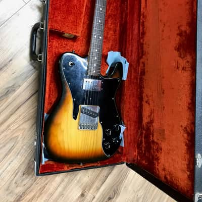 1972 Fender Telecaster Custom with Rosewood Fretboard in Sunburst - RARE combo image 5