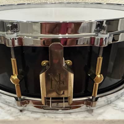 Noble&Cooley 5x14 SS Classic Solid Shell Snare Drum - Black Laquer image 3