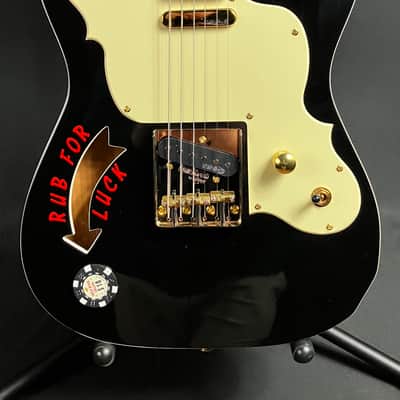 Joe Doe 'The Gambler' JDV32 Limited Edition Electric Guitar Gloss Black w/ Case image 2